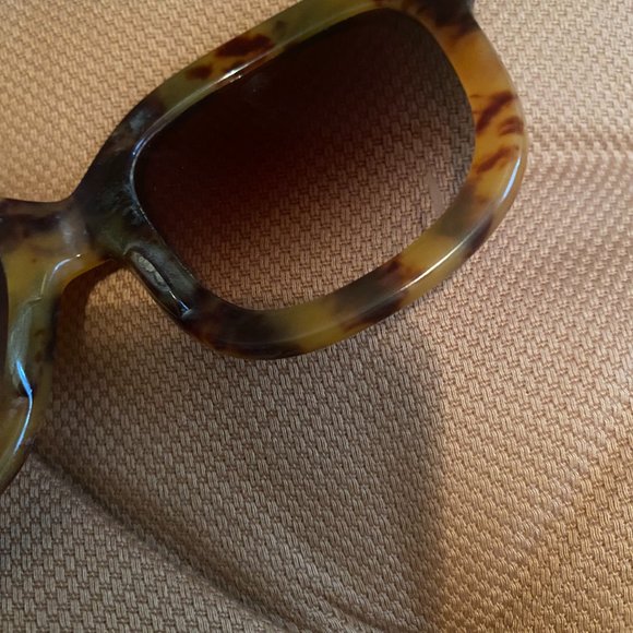 Emmanuelle Khanh VIntage Oversized Sunglasses in Tortoise main image 7